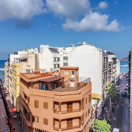 Espectacular Atico Con Terraza A 50 Mt Playa Canteras شقة *